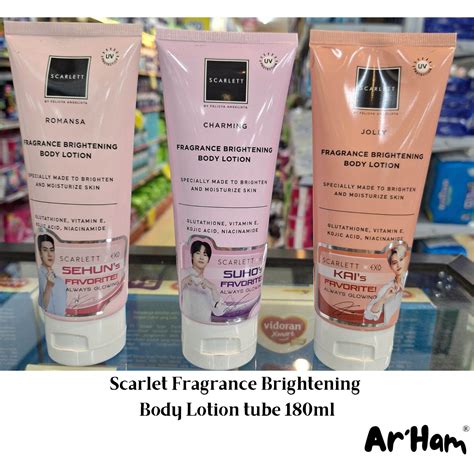 Scarlett Fragrance Brightening Body Lotion Tube 180ml Lazada Indonesia