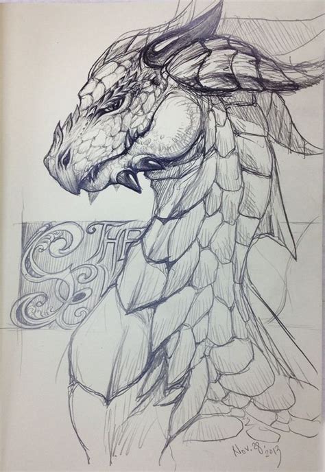 Mythical Creatures Dragons Drawings