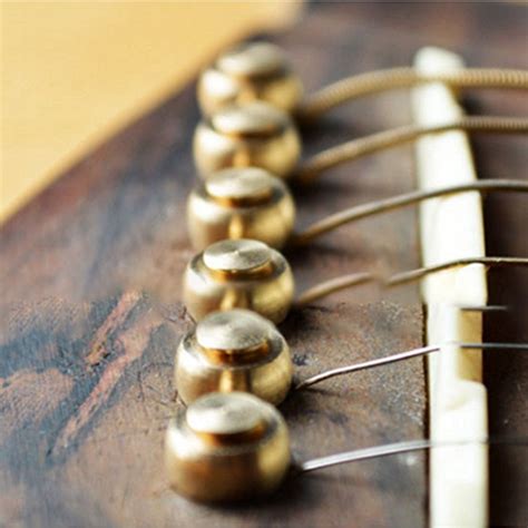 6pcs Pure Copper Acoustic Guitar Bridge Pins String Nail Pins Chord