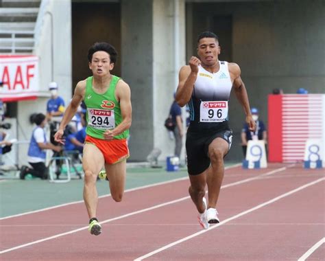 予選7組はデーデーブルーノがトップで準決勝へ【男子100m】：日本陸上競技連盟公式サイト