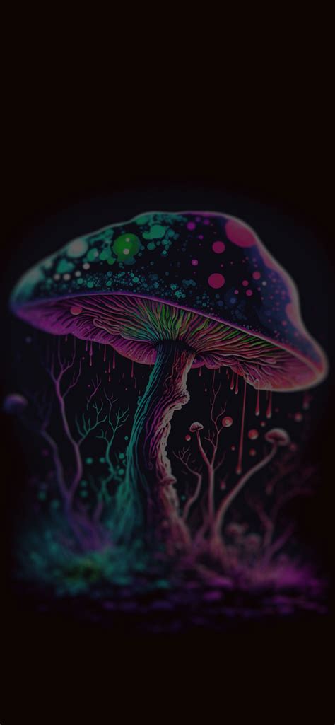 Trippy Mushrooms Wallpaper