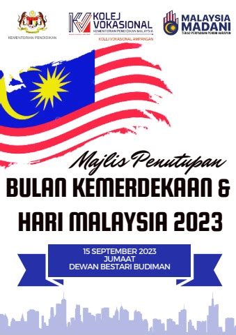 Buku Program Majlis Penutupan Bulan Kemerdekaan Hari Malaysia 2023