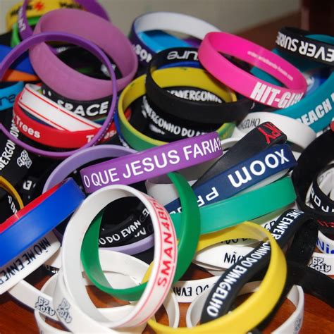 250 Pulseiras De Silicone Personalizadas Elo7