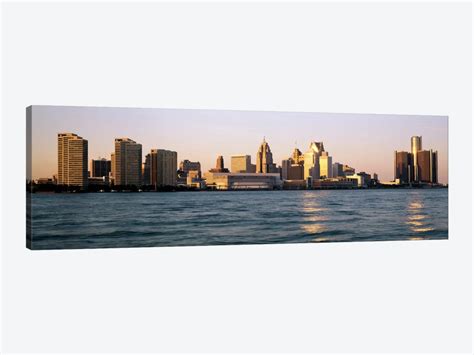 Skyline Detroit MI USA Canvas Art | iCanvas