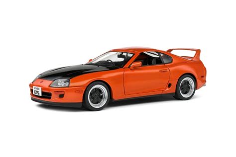 Solido Toyota Supra Mk4 A80 Streetfighter 1993 Orange Diecast Car