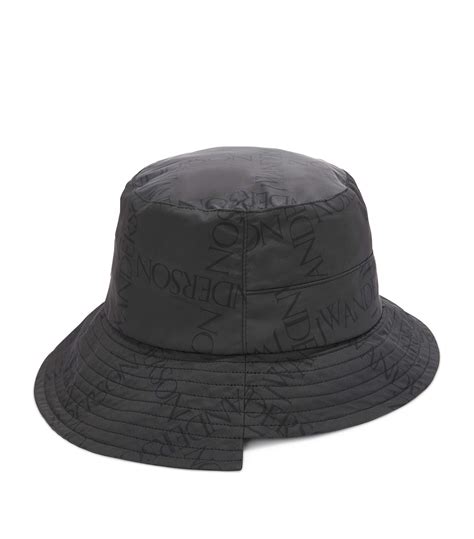 Jw Anderson Asymmetric Logo Bucket Hat Harrods Us