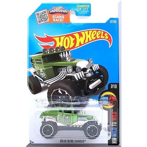 Hot Wheels Baja Bone Shaker HW Mild To Wild Green On