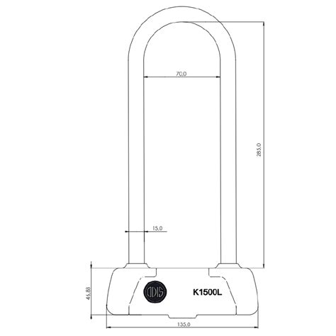 Candado Bicicleta U Lock Odis K L X Mm Negro Azul Llave Mapa