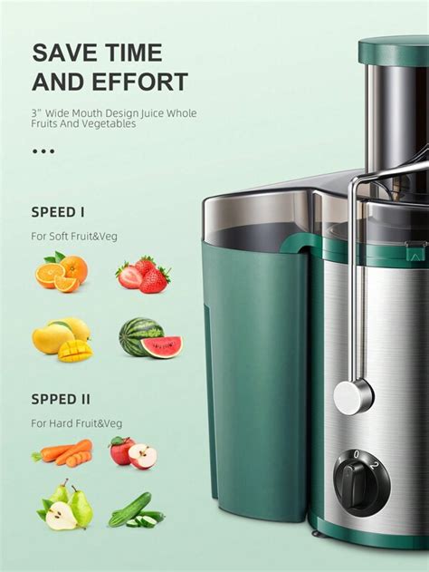 Juicer Machine W Centrifugal Juicer Extractor With Wide Mouth