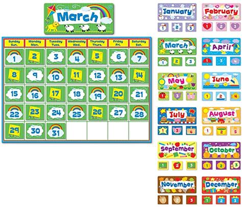 Carson Dellosa Calendar SetMulticolor Seasonal Kit With Monthly