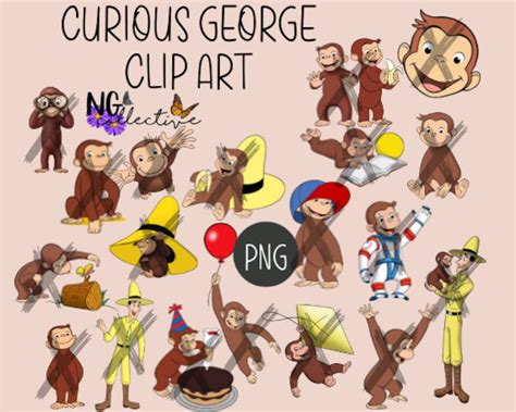 Curious George Clip Art Transparent PNG Childrens Kids Books Author ...