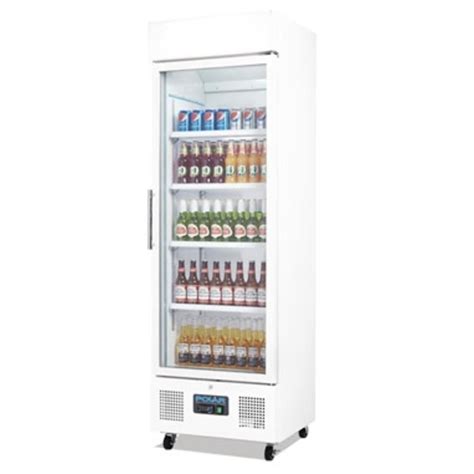 Vitrine réfrigérée vertical Porte vitrée Blanc 368L ProChef