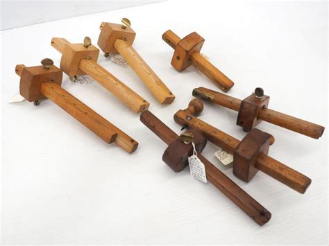 Bid Now 7 Stanley Wooden Gauges October 4 0122 400 Pm Edt