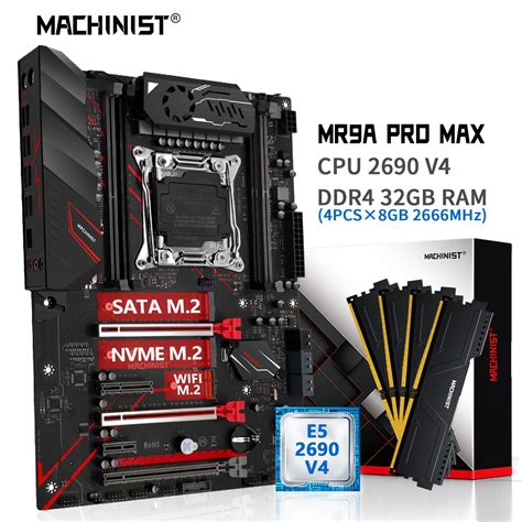 MACHINIST Conjunto De Placa Base X99 Con Kit Xeon E5 2690 V4 Procesador