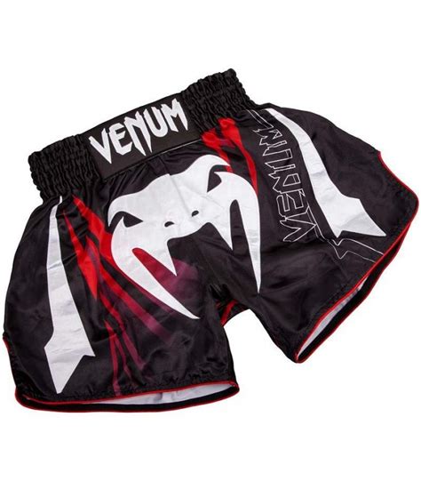 Spodenki Venum Muay Thai Model Sharp 3 0 Czarno Bialo Czerwone