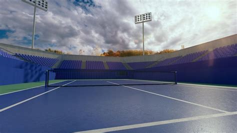 Cancha De Tenis Render D Ilustraci N Foto Gratis