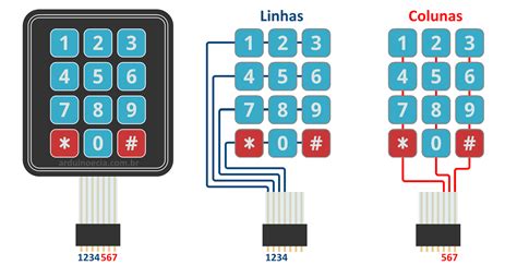 Teclado Matricial 43 Para Arduíno