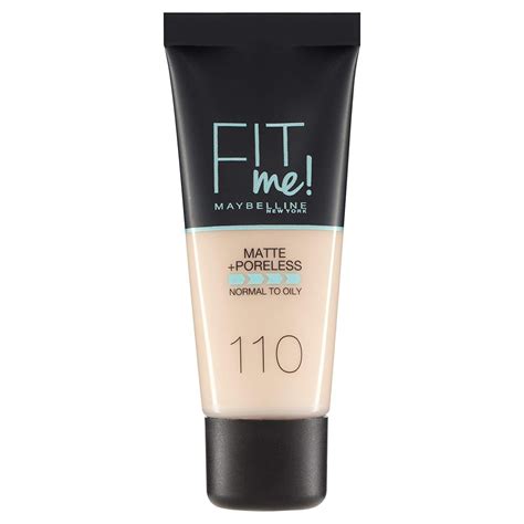 Maybelline Fit Me Matte And Poreless Foundation 110 Porcelain 30ml Beauty Box