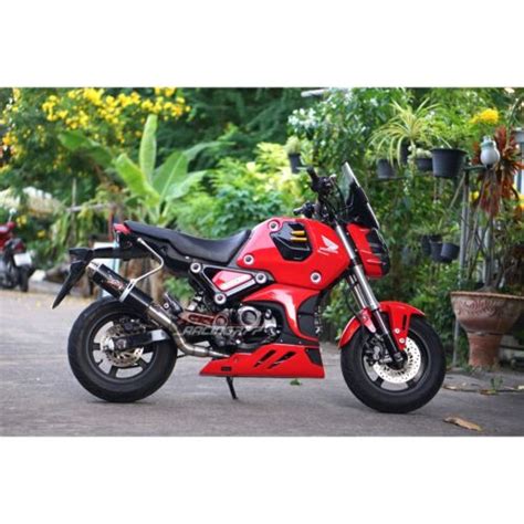 Red Fairing Belly Pan Set Side Frame Body For Honda New Grom