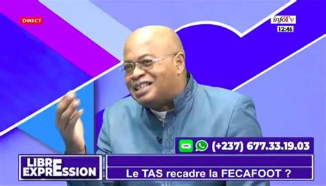 Eric Mathias Owona Nguini Analyse De La Crise La Fecafoot