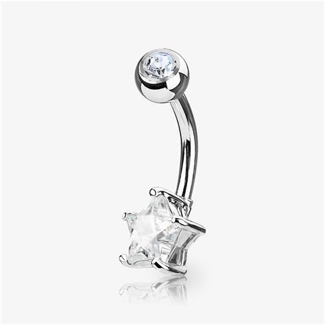 Piercing Umbigo Estrela Zirc Nia Piercings De Umbigo