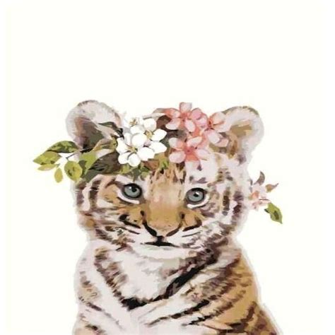 Купить Картина по номерам Тигренок