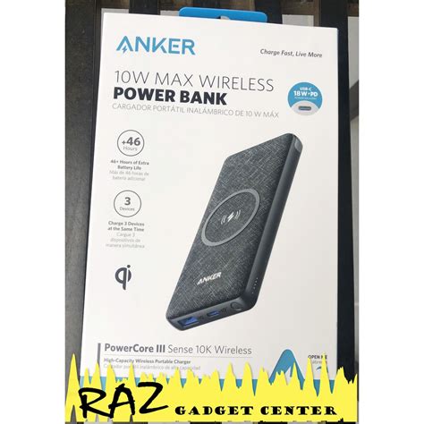 Anker Powercore Iii Sense K Wireless Power Bank Watts Wireless