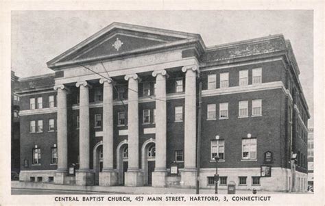 Central Baptist Church Hartford, CT Postcard