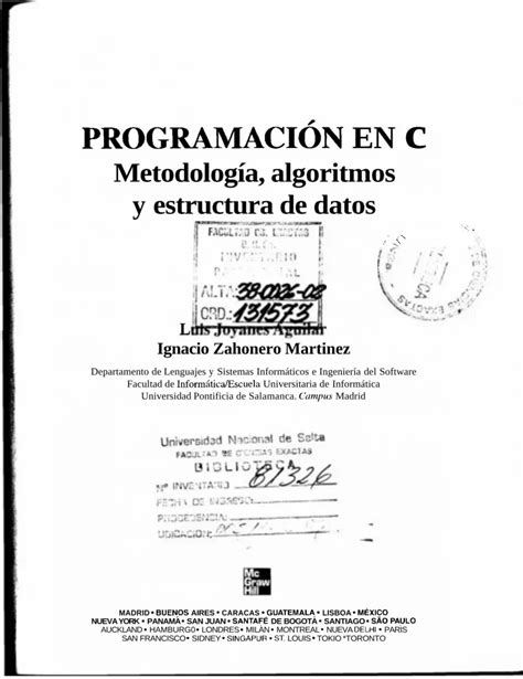 PDF Programacion En C Metodologia Algoritmos Y Estructura De Datos