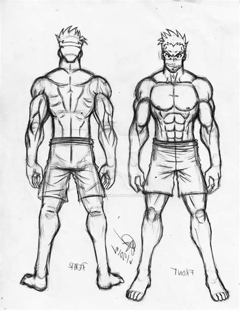 Male Body Drawing Anime Construction Of Male Figure By Seandee21 On