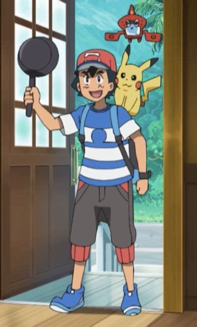 Ash Ketchum Pokemon Sun Pikachu Moon Memories Cute Anime Quick