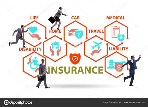 Concept Of Various Types Of Insurance Stock Illustration By ©elnur