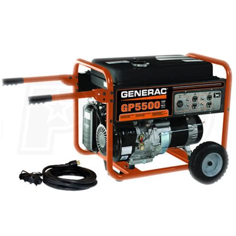 Generac 5732 Gp5500 5500 Watt Portable Generator Wcord