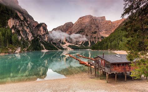 Solve Italy Lago Di Braies Jigsaw Puzzle Online With Pieces