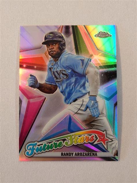 Mlb Topps Chrome Fs Randy Arozarena Tampa Bay Rays