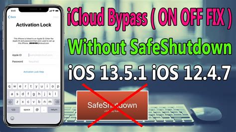 Icloud Bypass Ios 13 5 1 Ios 12 4 7 Restart Fix Without Safeshutdown Youtube