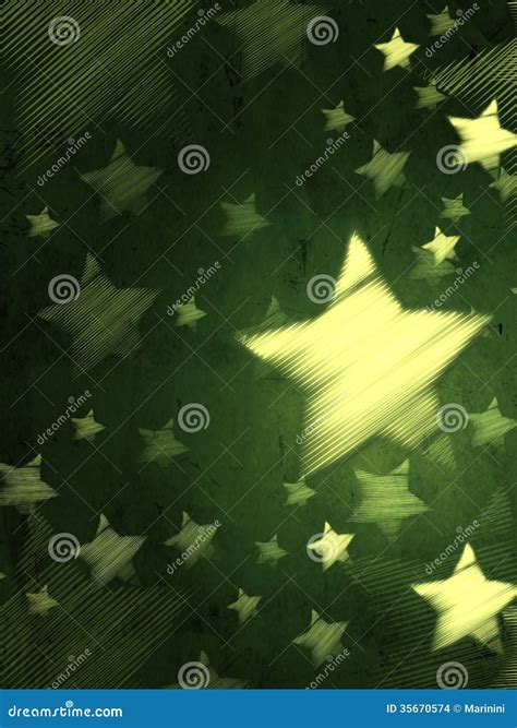 Fondo Verde Abstracto Con Las Estrellas Rayadas Verticales Foto De