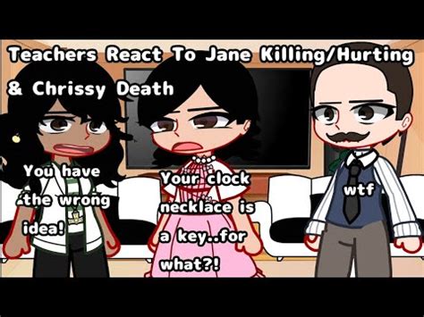 Teachers React To Jane Kills + Chrissy Death | TW: Blood, Death | - YouTube