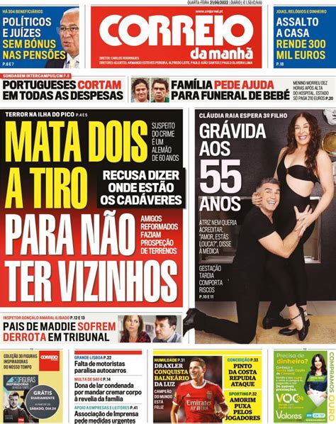 Capa Correio da Manhã 21 setembro 2022 capasjornais pt