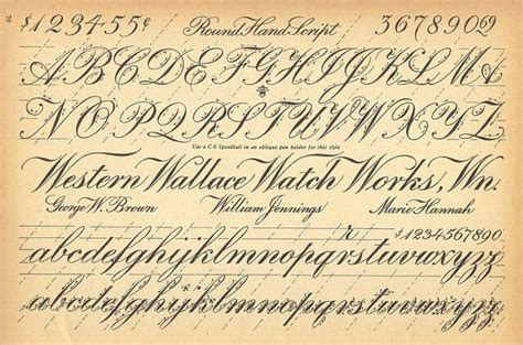 1800s Cursive Sheets