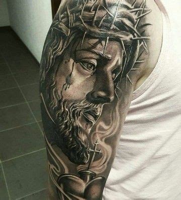 Tatuajes De Jesus De Nazaret En Blanco Y Negro Jesus Tattoo Religi Ses