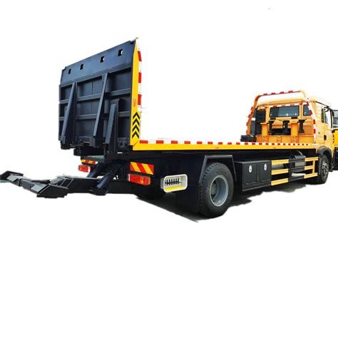 Sinotruck Howo Ton Hydraulic Winch Flatbed Tow Truck Slide Rollback