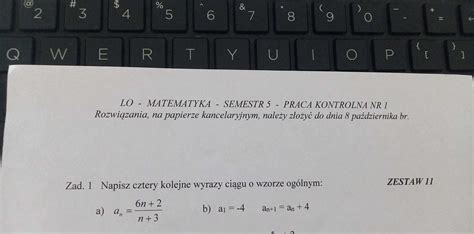 Hejka Potrzebuje Na Szybko To Zadanie Je Eli Kto Umie Bede Wdzi Czna