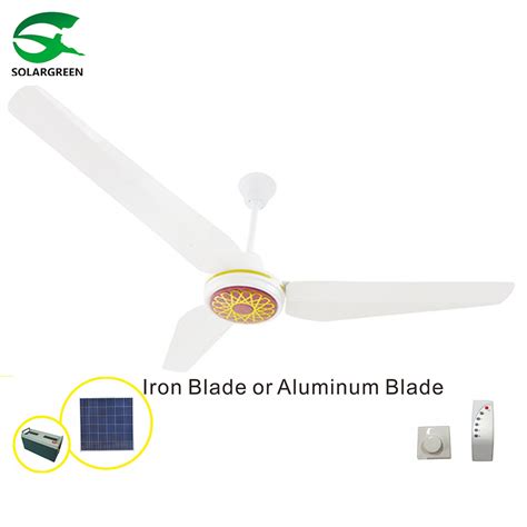 Inch Solar Ceiling Fan With Pure Copper Brushless Motor And V