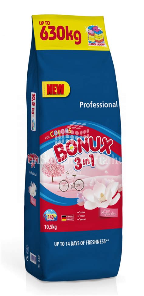 BONUX Professional mosópor 10 5 kg Pure Magnolia 140mosás