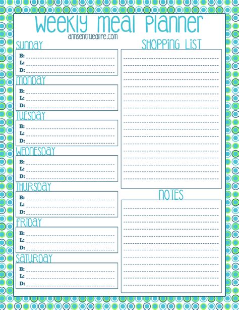 Weekly Meal Recipe Planner Printable Pack Menu Planner And Etsy Hot Sex Picture