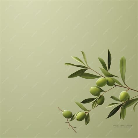 Оливковые минималистичные обои высокого качества 4k hdr | Премиум Фото