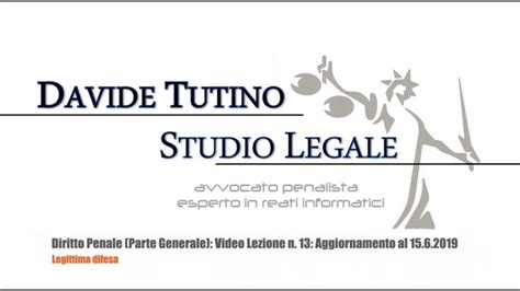 Diritto Penale Parte Generale Video Lezione N 13 Agg Al 15 6 2019