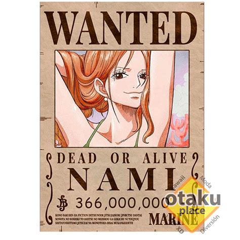 Poster One Piece Nami Nueva Recompensa Otaku Place Ecuador