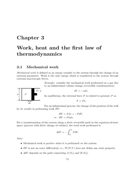 Chapter 3 Work Heat And The First Law Of Thermodynamics